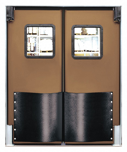 H1840 Swinging Door 8 x 7 ft Medium Brown PR