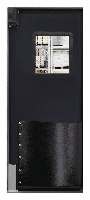 H1814 Swinging Door 7 x 2.5 ft Black