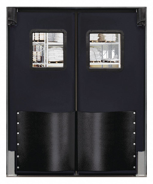 H1831 Swinging Dr 7x5ft Black Polyethylene PR