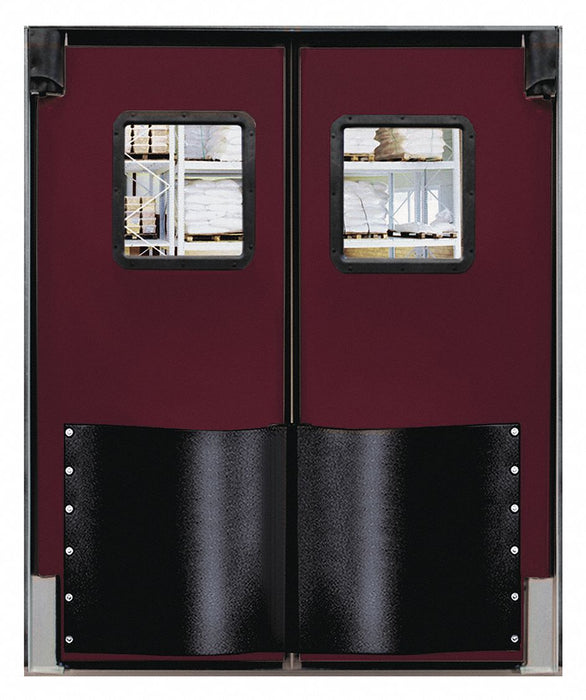 H1843 Swinging Door 8 x 8 ft Burgundy PR