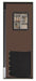 Swinging Door 7 x 2.5 ft Chocolate Brown