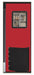 Swinging Door 7 x 2.5ft Red Polyethylene