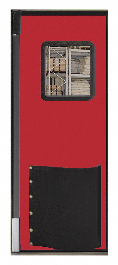 Swinging Door 7 x 2.5ft Red Polyethylene