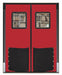 Swinging Dr 10x8 ft Red Polyethylene PR