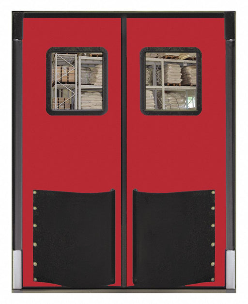 Swinging Dr 9x8 ft Red Polyethylene PR