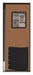 Swinging Door 7 x 2.5 ft Medium Brown