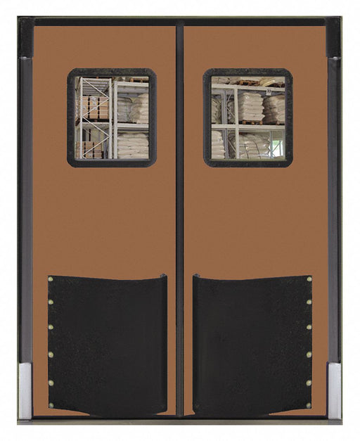 Swinging Door 9 x 8 ft Medium Brown PR