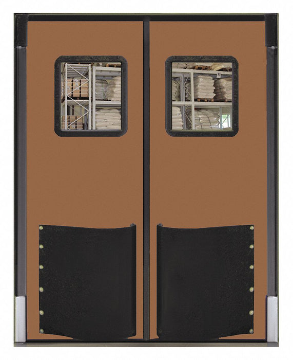 H1853 Swinging Door 9 x 8 ft Medium Brown PR