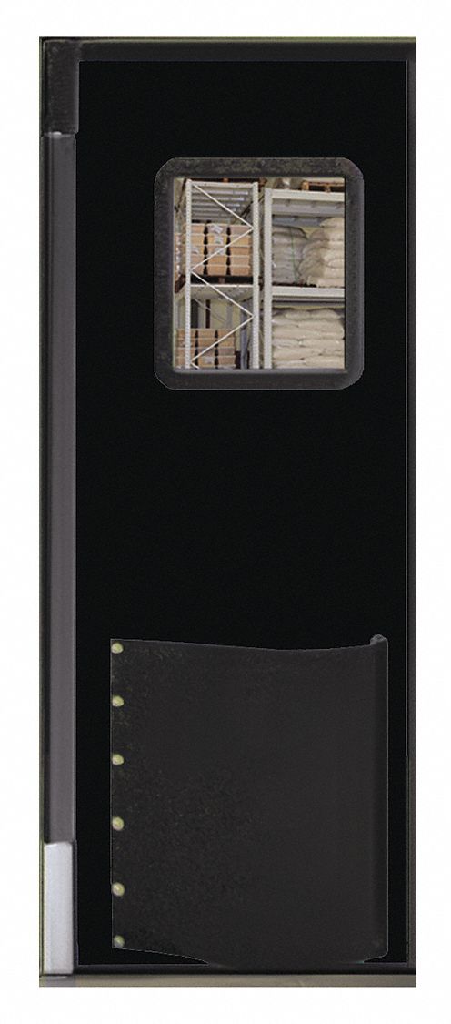 H1822 Swinging Door 8 x 3ft Black Polyethylene