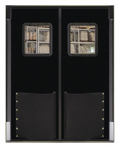 Swinging Dr 8x7ft Black Polyethylene PR