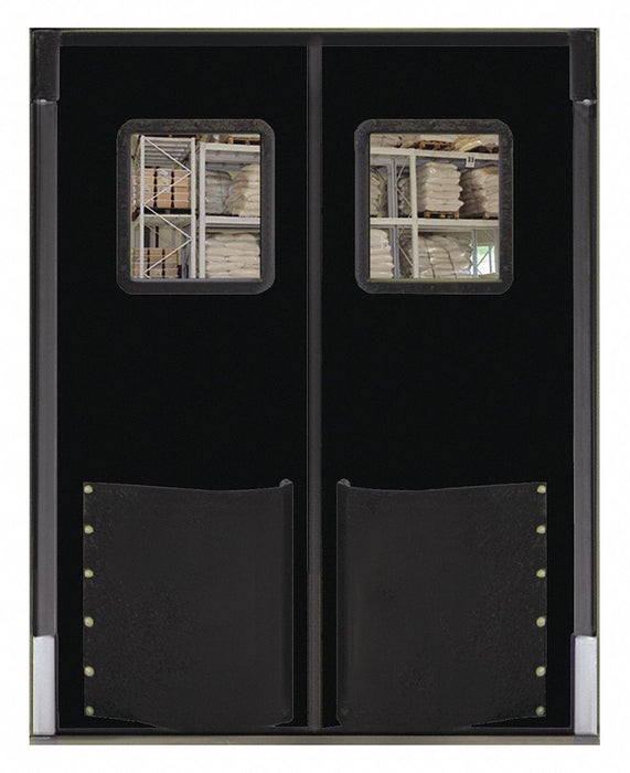 Swinging Dr 8x7ft Black Polyethylene PR