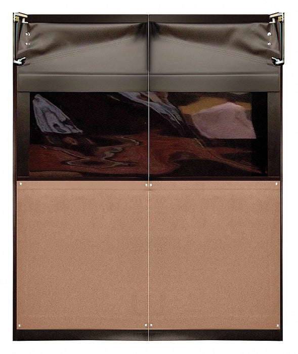 H1824 Swinging Dr 7x5 ft Medium Brown PVC PR