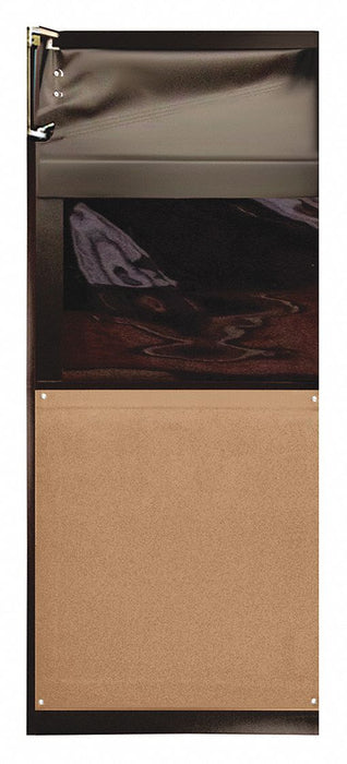 H1811 Swinging Door 7 x 3 ft Medium Brown PVC