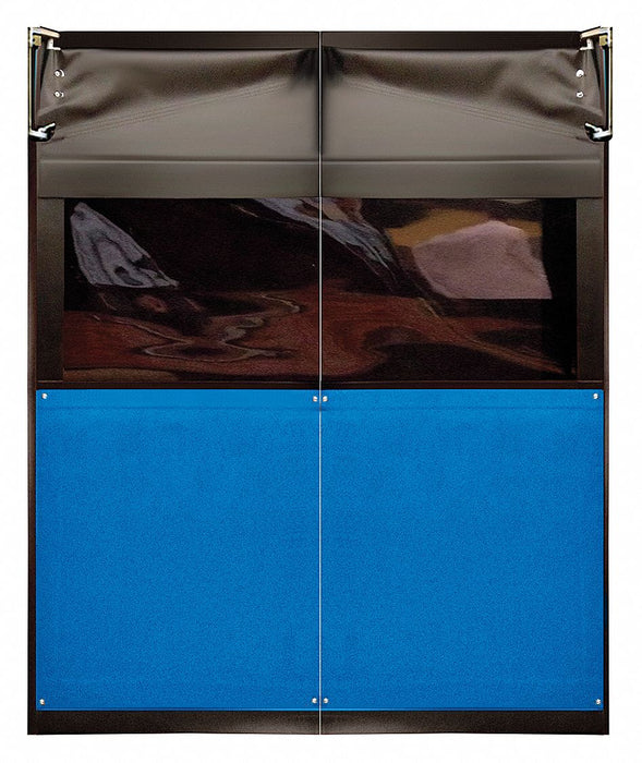 H1826 Swinging Door 8 x 5 ft Royal Blue PVC PR