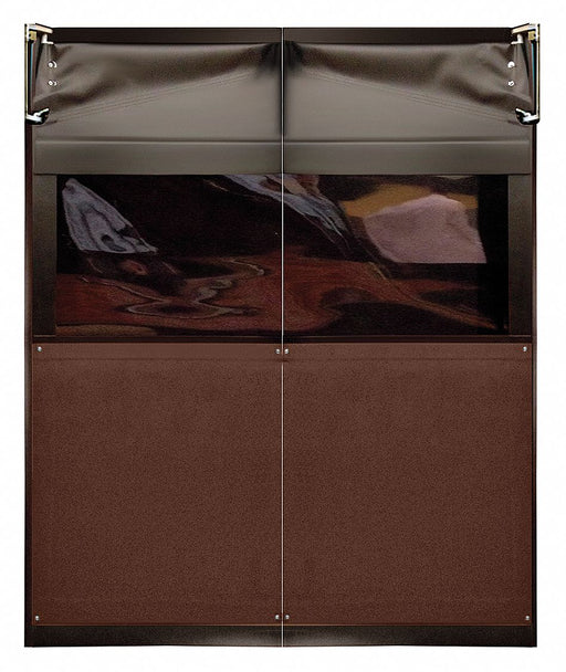 H1829 Swinging Dr 8x7 ft Chocolate Brown PR