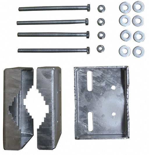 Mount Bracket Galv Large Pipe 2-4 in dia