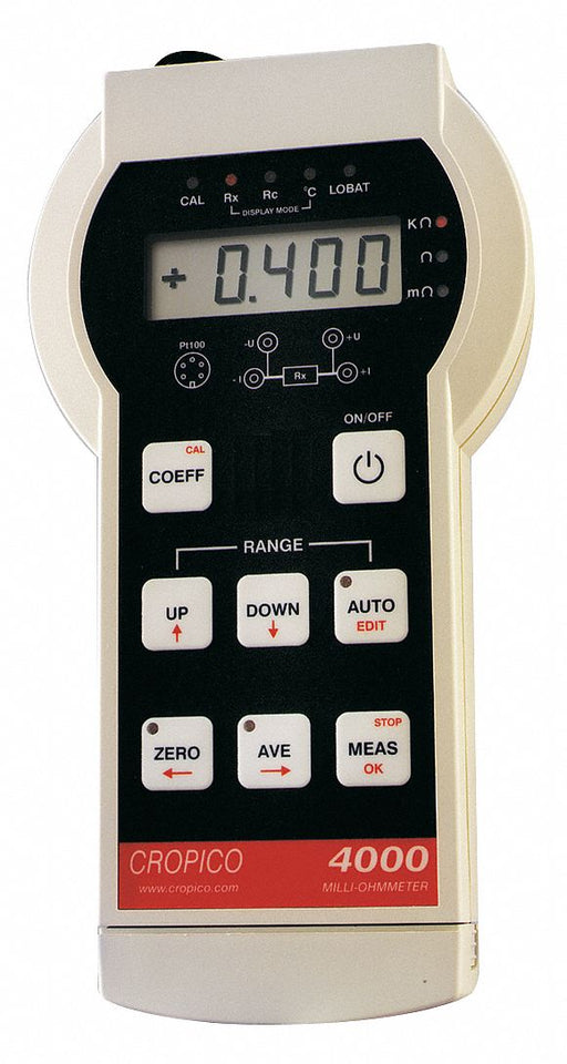 Micro Ohmmeter 4 kiloohm Max LCD