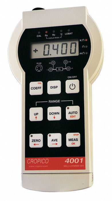 Micro Ohmmeter 4 kiloohm Max LCD