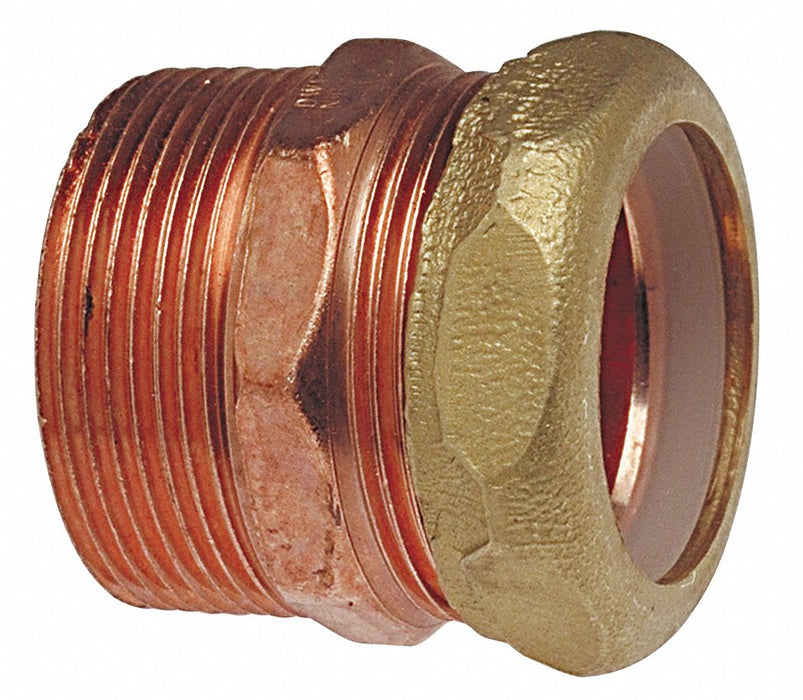 Strt Copper MNPT11/2in Comp.11/2in