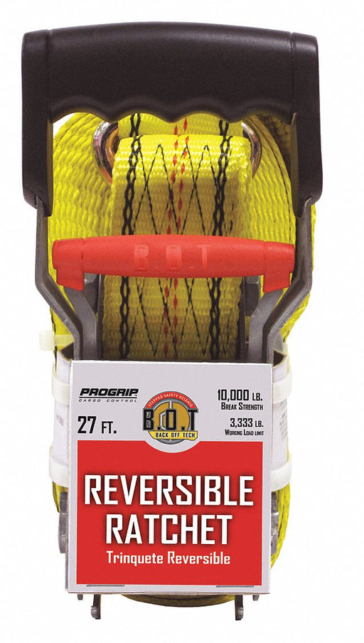 Tie Down Strap Flat-Hook Yellow