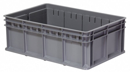 Straight Wall Ctr Gray Solid Polymer