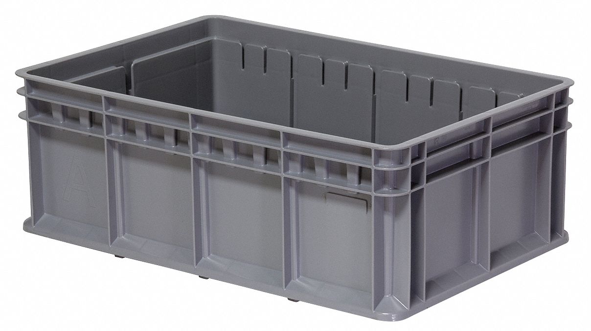 StraightWallTote 23.625inL 15.75inW Gray