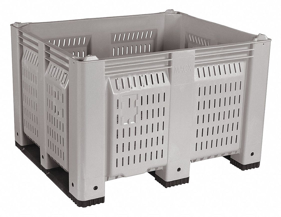 Bulk Container Gray Vented 40 in