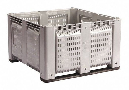 Bulk Container Gray Vented 48 in