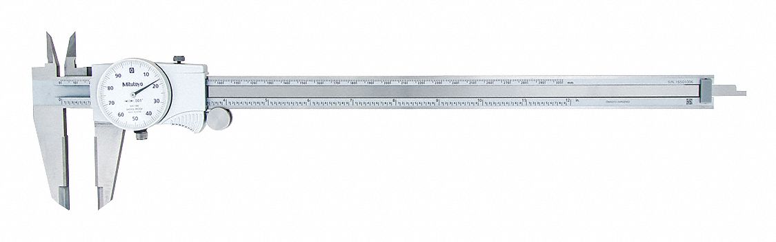 Dial Caliper 12In. W/Id Od Carbide