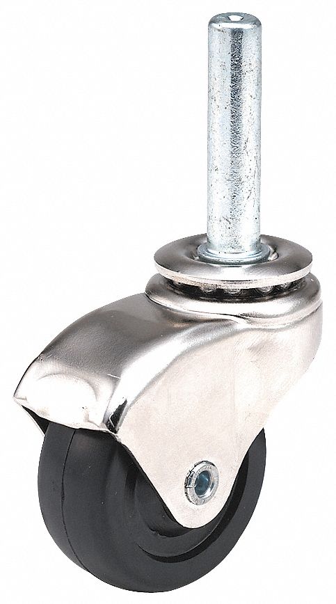 Swivel Stem Caster Rubber 2 in 75 lb.