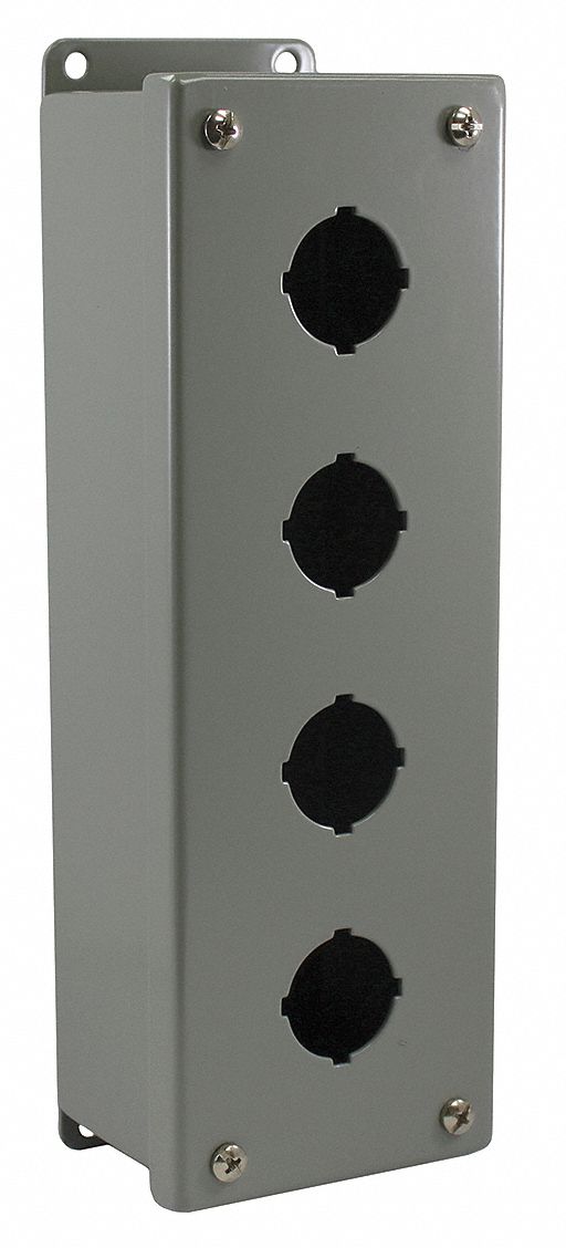 PushButtonEnclosure 30mm 4Hole CarbSteel