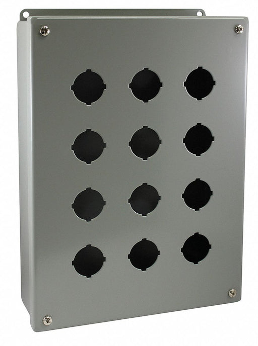 PushButtonEnclosur 30mm 12Hole CarbSteel