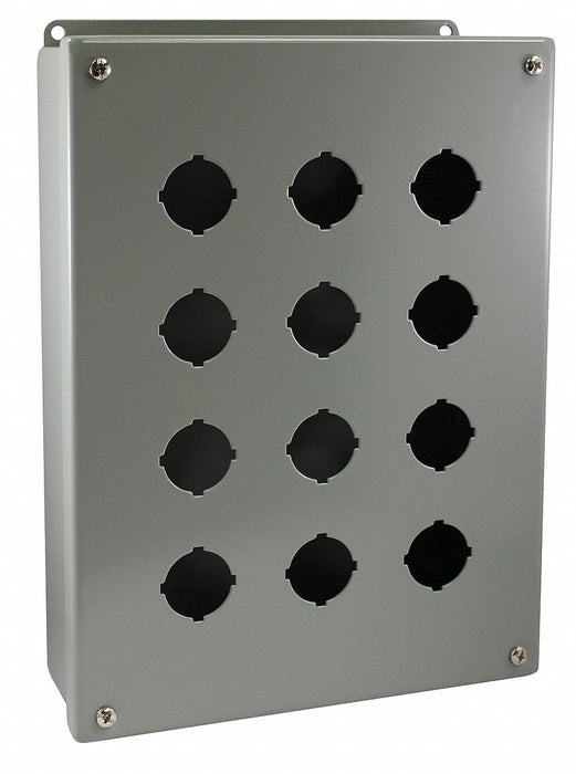 PushButtonEnclosur 30mm 12Hole CarbSteel