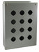 PushButtonEnclosur 30mm 12Hole CarbSteel