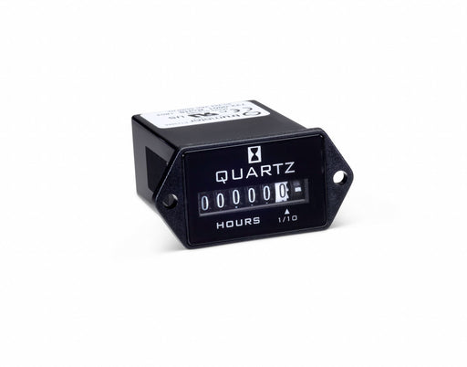 Hour Meter Polymer White/Black Numbers