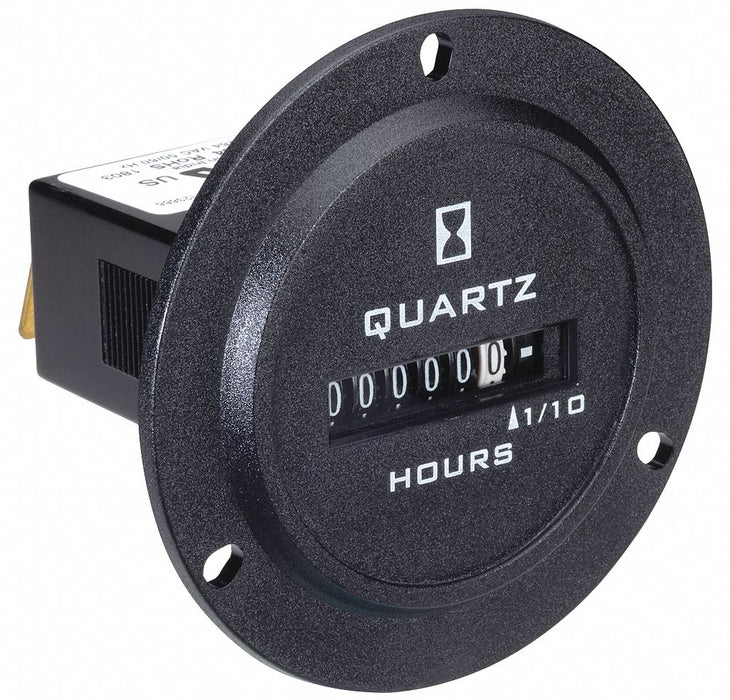 Hour Meter AC Quartz 2.80 in D 6 Digit