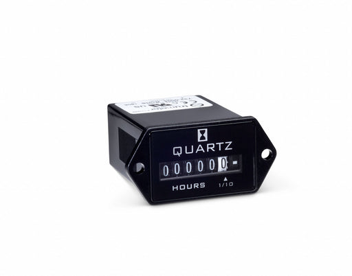 Hour Meter DC Quartz 2-Hole Rectangular
