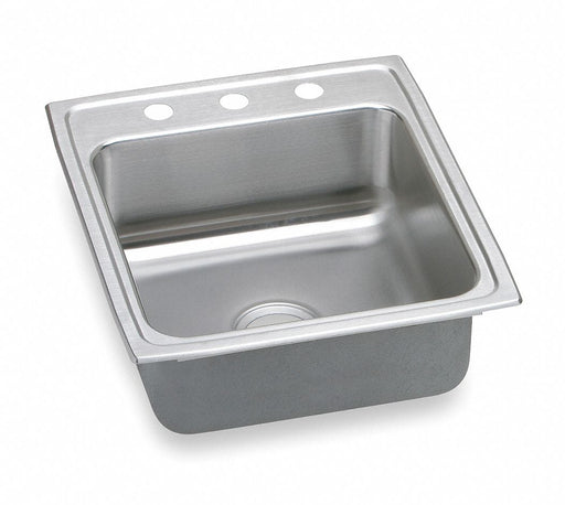 Bowl Drop-In Sink 22 x19.5 x7.625 