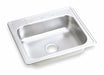 Bowl Drop-In Sink 25 x22 x6.625 Silver