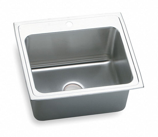 Bowl Drop-In Sink 25 x22 x12.125 Silver