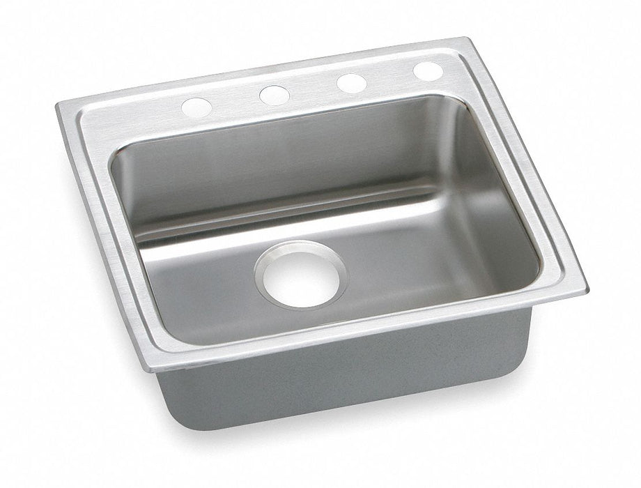 Bowl Drop-In Sink 25 x21.25 x5.5 Silver