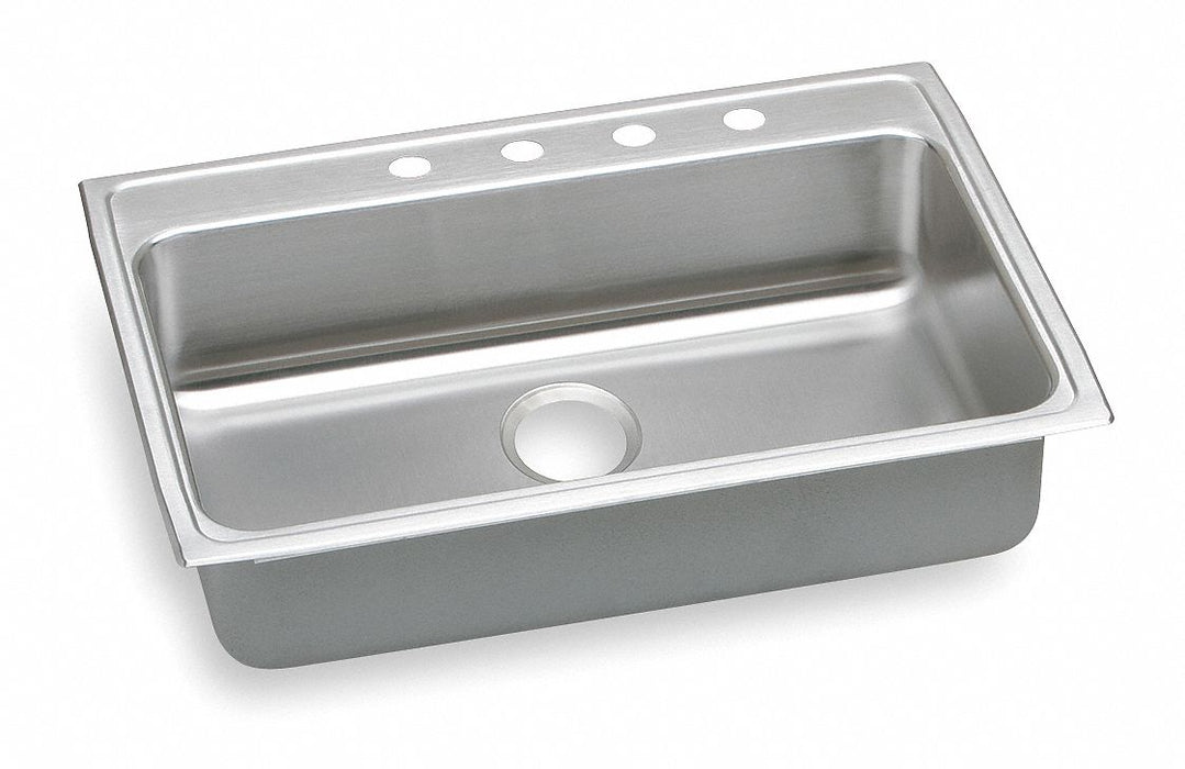 Bowl Drop-In Sink 25 x21.25 x5.5 Silver