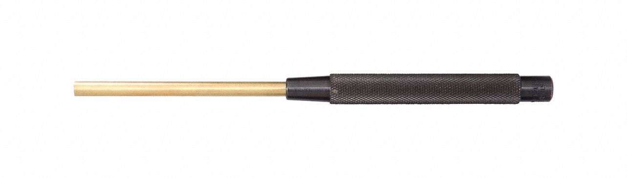 Brass Drive Pin Punch 1/4 In Tip 8 In L