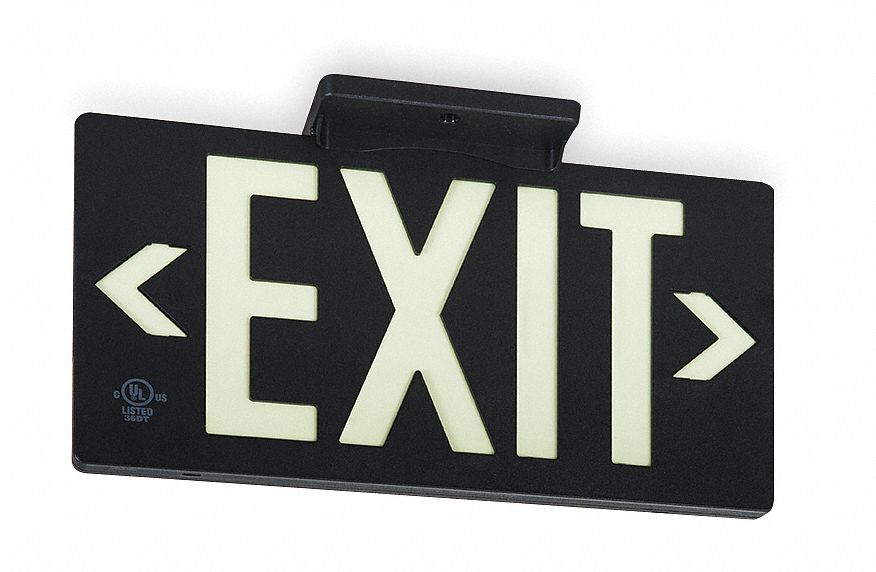 D6991 Exit Sign 8 3/4 in x 15 3/8 in Plastic