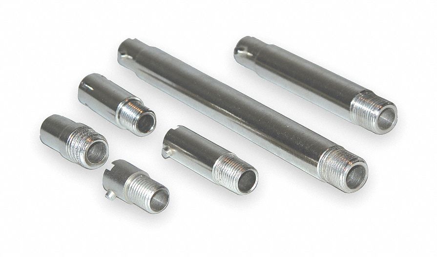 Bayonet Adapter 1/8-27 NPT L 2 1/2 Slvr