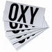 NFPA Sign OXY 2 in H Black PK10