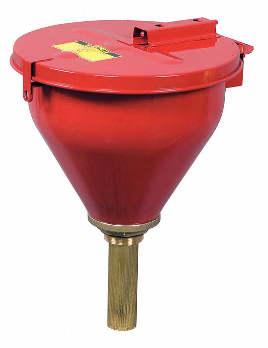 Safety Drum Funnel Red GalvStl NPS/NPT