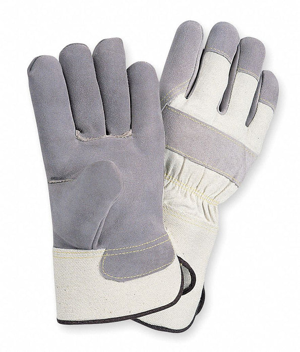 D1581 Leather Gloves Gray M PR