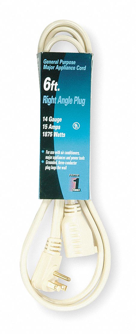 ExtensionCord 6ft Beige 14AWG Flat
