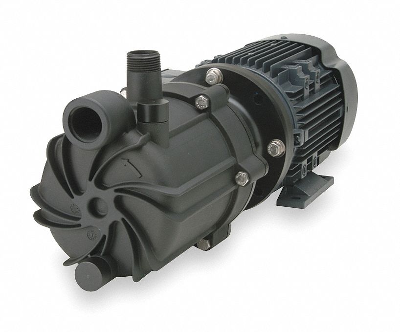 Magnetic Drive Pump 1in MNPT 1hp PVDF